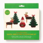Santa. Deer and Tree Honeycomb Set