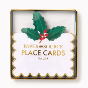 Winter Botanical Place Cards S/8