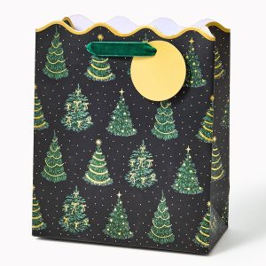 Twinkling Trees Medium Die-Cut Gift Bag