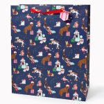 Festive Dogs XL Gift Bag