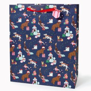 Festive Dogs XL Gift Bag