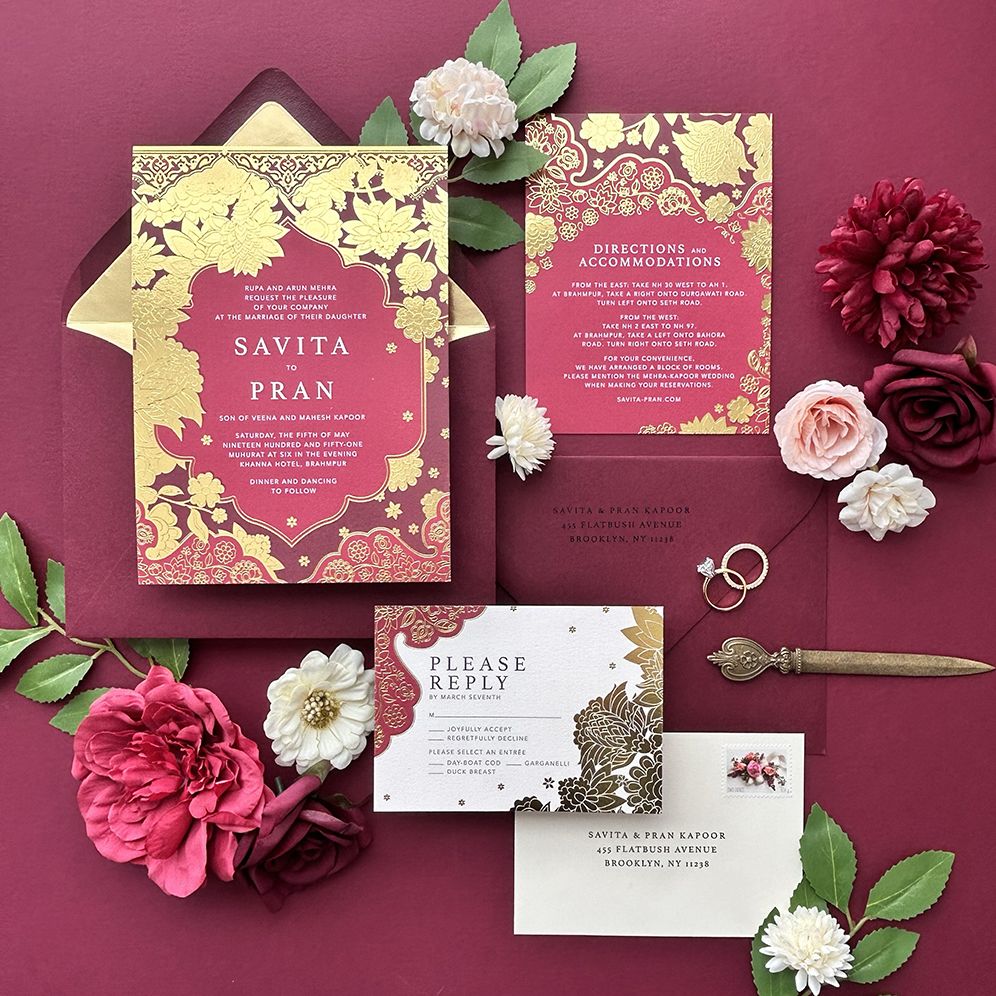 Sanganeri Wedding Invitation - Image 2
