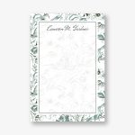Botanical Toile Personalized Notepad Set