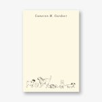 Sketched Dogs Personalized Notepad Set