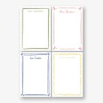 Whimsical Doodles Personalized Notepad Set
