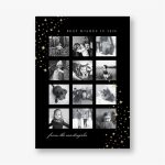 Twinkling Stars Foil New Years Photo Card