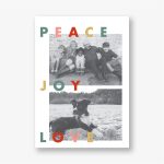Colorful Peace Joy Love Holiday Photo Card