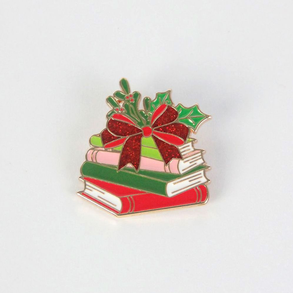 Book Stack Pin