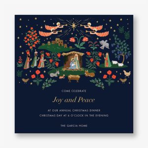 Nativity Garden Holiday Party Invitation