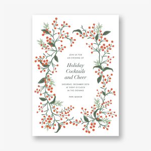 Winterberry Holiday Party Invitation