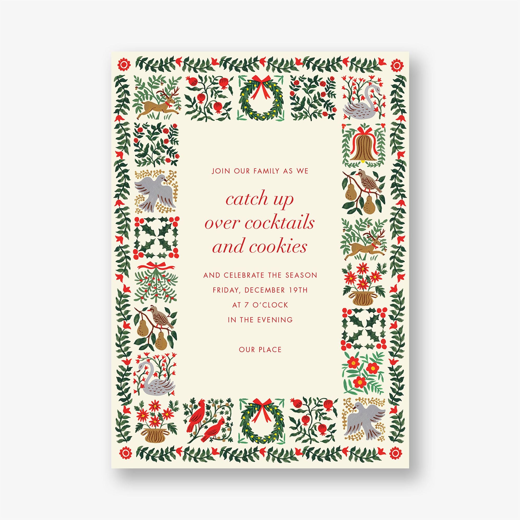 Christmastide Holiday Party Invitation