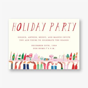 Party Table Holiday Party Invitation