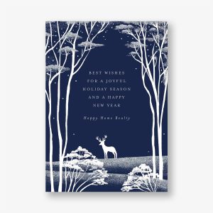 Midnight Forest Holiday Card