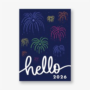 Fireworks Celebration New Year Card