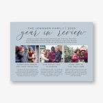 Editorial Year in Review Horizontal Photo Card