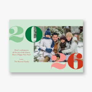 Colorful Year Photo Card