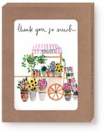 TYOU Flower Cart Thank You Boxed Notecards S/10