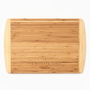 Modern Olive Branch Two-Tone Cutting Board