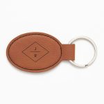 Modern Diamond Brown Key Fob