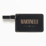 Tommaso Black Luggage Tag