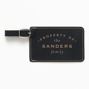 Property Of Black Luggage Tag