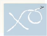 XO Skywriter Love Greeting Card