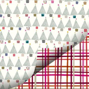 Trees & Plaid Doublesided Flat Wrap