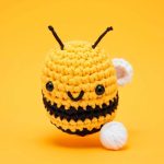 Cornelius the Bee. The Woobles Beginner Crochet Kit