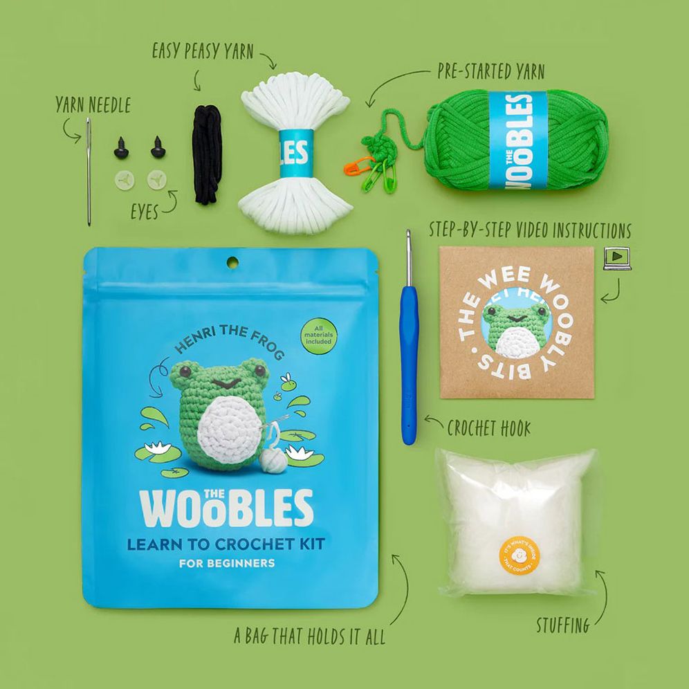 Henri the Frog Learn to Crochet Kit - Image 2