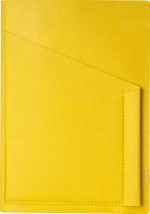 Butter Yellow Diagonal Pocket Leather Journal