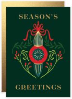Festive Ornament Holiday Greeting Card