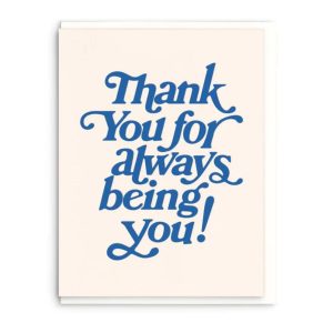 Always Being You Thank You Card