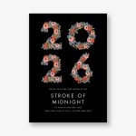 Year in Bloom New Year Invitation