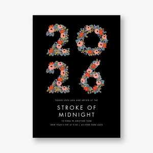 Year in Bloom New Year Invitation