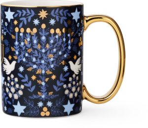 Laurel Menorah Porcelain Mug