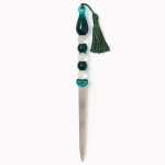 Blown Glass Letter Opener with Tassel