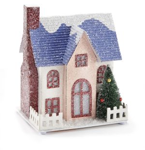 Winter Putz House & Accessory Kit
