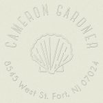 Single Seashell Custom Embosser