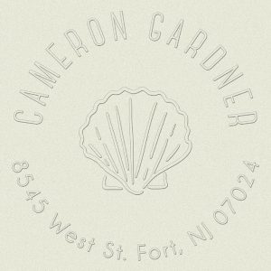Single Seashell Custom Embosser