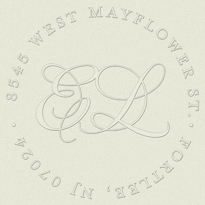 Script Monogram Custom Embosser