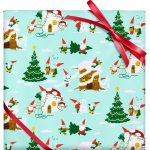Holiday Gnomes Glitter Wrapping Paper