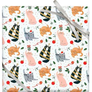 Christmas Cats Wrapping Paper