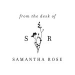 Dried Floral Monogram Custom Stamp