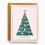 Christmas Festive Tree Thank You Stationery Set