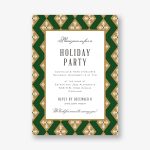 Diamond Snowflakes Holiday Party Invitation