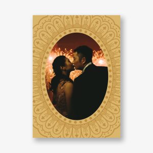 Adorned Pendant Frame Holiday Photo Card