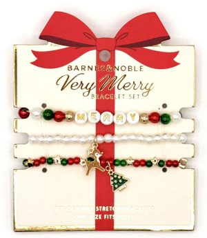 Holiday Beaded Bracelet Set of 3