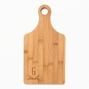 Oval Crest Monogram Paddle Cutting Board