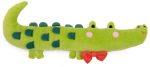 Les Toupitis Crocodile Plush Toy Rattle