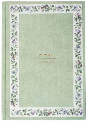 Floral Border Hardcover Book Cloth Journal